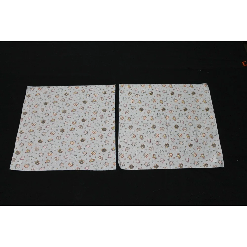 Set of 4 NWT Tea Pot Print Cloth Napkins Teacups Kettles 16x18